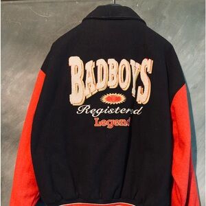 Rare Vintage Bad Boys Varsity Wool Bomber Jacket